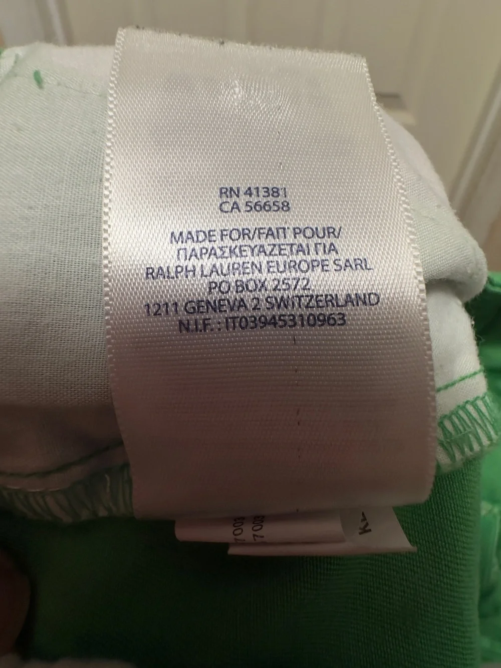 Polo Ralph Lauren  boys classic Green Chino Short size 5